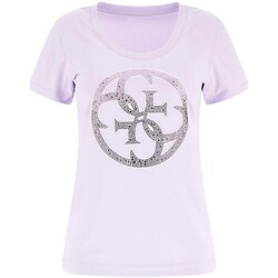 Textiel Dames T-shirts & Polo’s Guess W4GI29 J1314 Violet