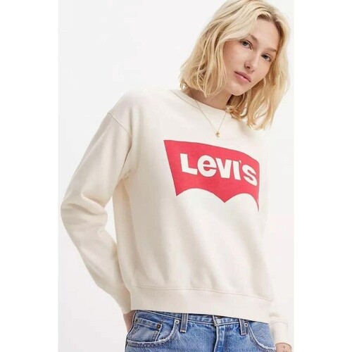 Textiel Dames Sweaters / Sweatshirts Levi's A7288 0020 GRAPHIC SIGNATURE Wit