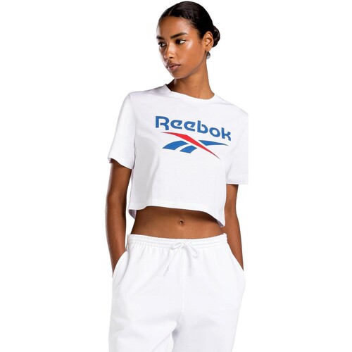 Textiel Dames T-shirts korte mouwen Reebok Sport CAMISETA CORTA MUJER  100037593 Wit