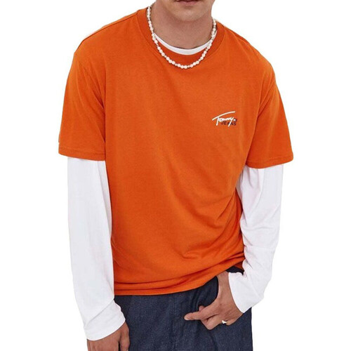 Textiel Heren T-shirts korte mouwen Tommy Hilfiger  Orange