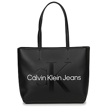 Tassen Dames Tote tassen / Boodschappentassen Calvin Klein Jeans CKJ SCULPTED NEW SHOPPER 29 Zwart