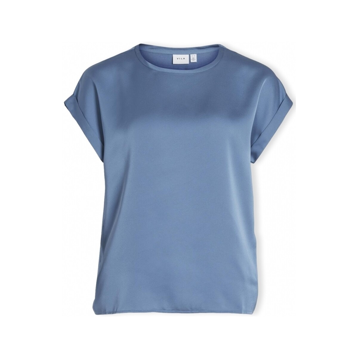 Textiel Dames Tops / Blousjes Vila Noos Top Ellette - Coronet Blue Blauw