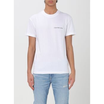 Textiel Heren T-shirts & Polo’s Calvin Klein Jeans J30J324671 YAF Wit