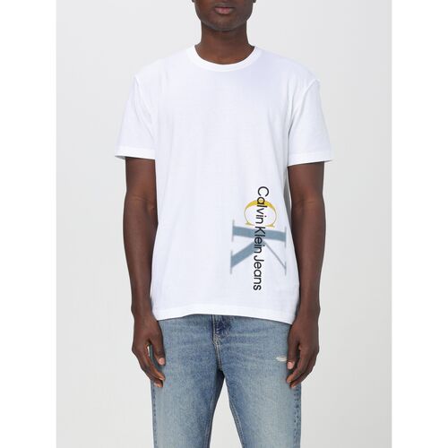 Textiel Heren T-shirts & Polo’s Calvin Klein Jeans J30J324783 YAF Wit