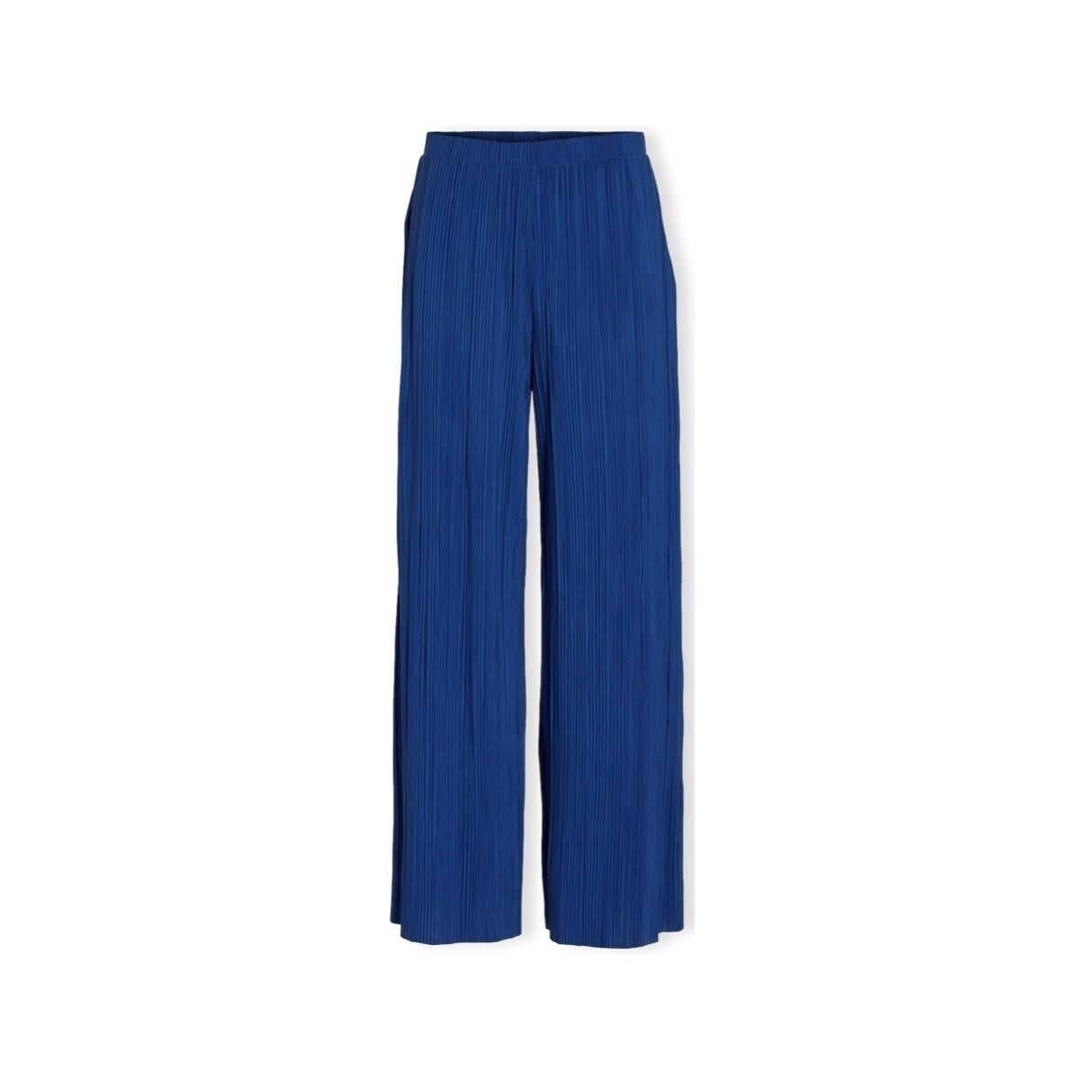 Textiel Dames Broeken / Pantalons Vila Noos Trousers Plise  - True Blue Blauw