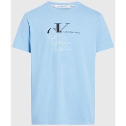 Textiel Heren T-shirts korte mouwen Calvin Klein Jeans J30J325352 Blauw