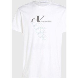 Textiel Heren T-shirts korte mouwen Calvin Klein Jeans J30J325352YAF Wit