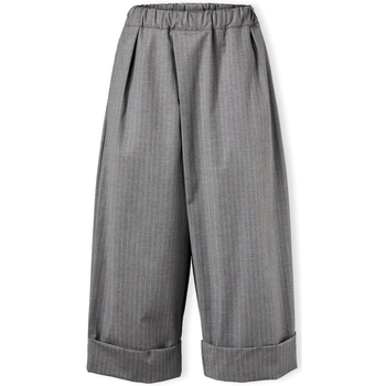 Textiel Dames Broeken / Pantalons Wendykei Trousers 823148 - Grey Stripes Grijs