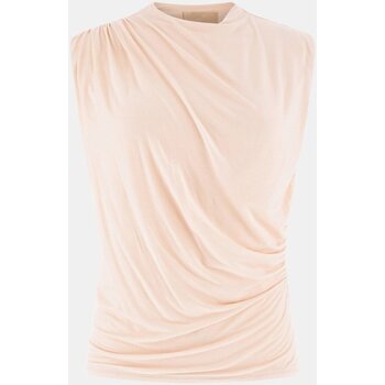 Textiel Dames T-shirts & Polo’s Guess W4GP25 KACM2 Roze