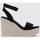Schoenen Dames Sandalen / Open schoenen Calvin Klein Jeans WEDGE SANDAL SU MG BTW Zwart