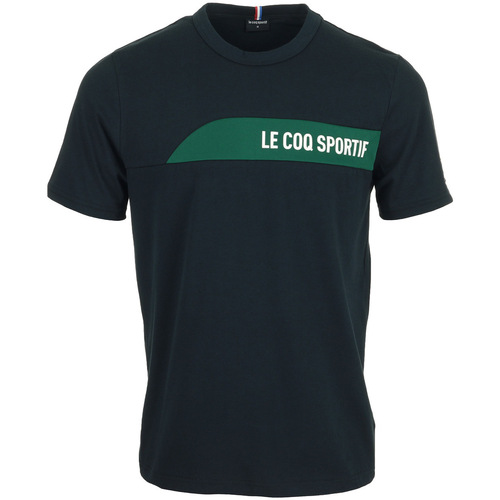 Textiel Heren T-shirts korte mouwen Le Coq Sportif Saison 2 Tee Ss N°1 Blauw