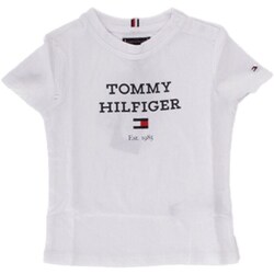 Textiel Jongens T-shirts korte mouwen Tommy Hilfiger KB0KB08671 Wit