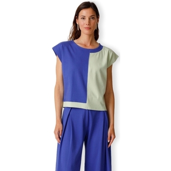 Textiel Dames Sweaters / Sweatshirts Skfk T-Shirt Ekai-Gots - Royal Blue Blauw