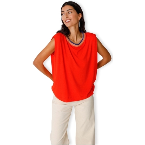 Textiel Dames Sweaters / Sweatshirts Skfk T-Shirt Belia - Red Rood