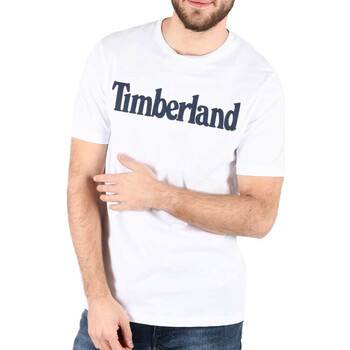 Textiel Heren T-shirts korte mouwen Timberland  Wit
