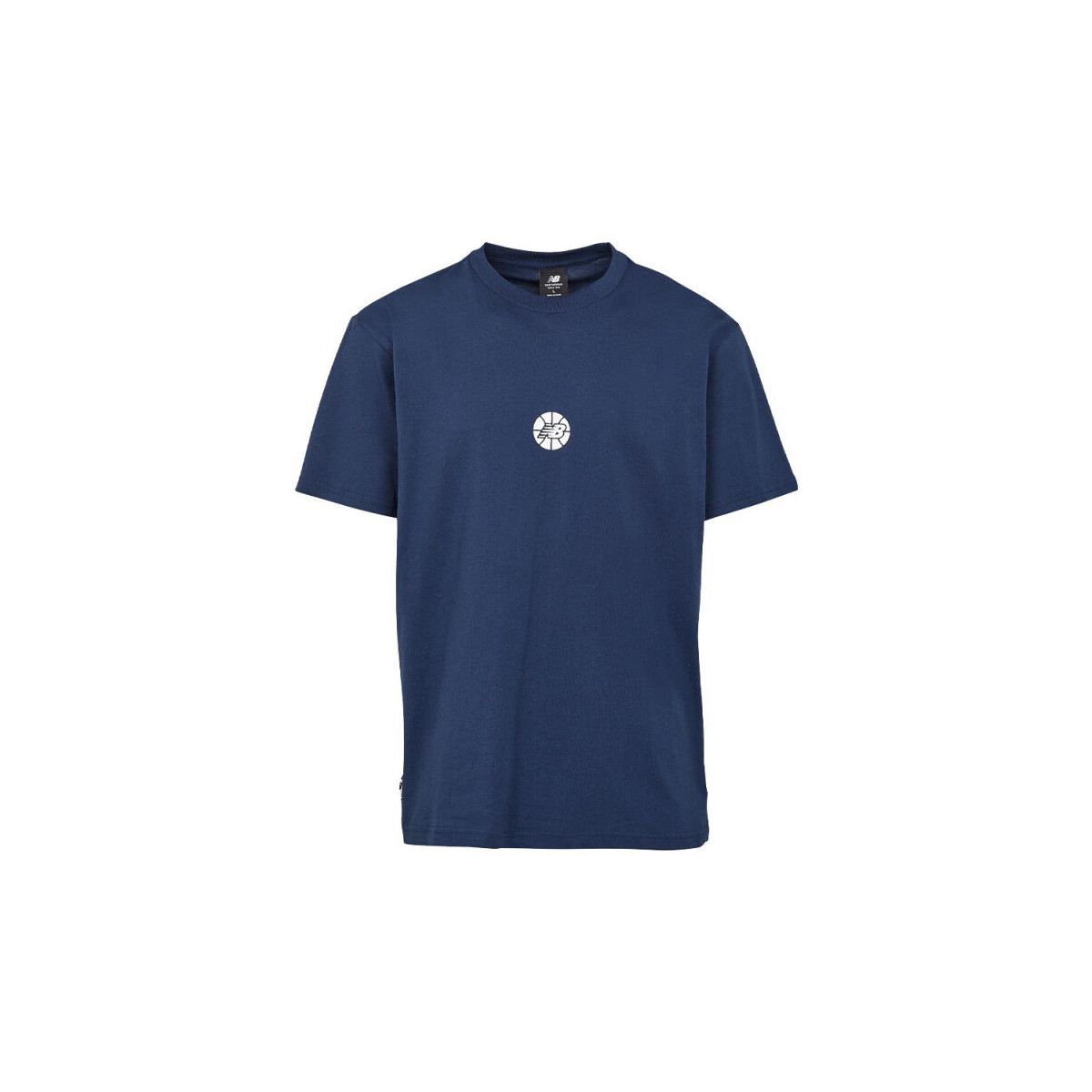 Textiel Heren T-shirts & Polo’s New Balance T-SHIRT  HOOPS FUNDAMENTALS BLEU MARINE Blauw