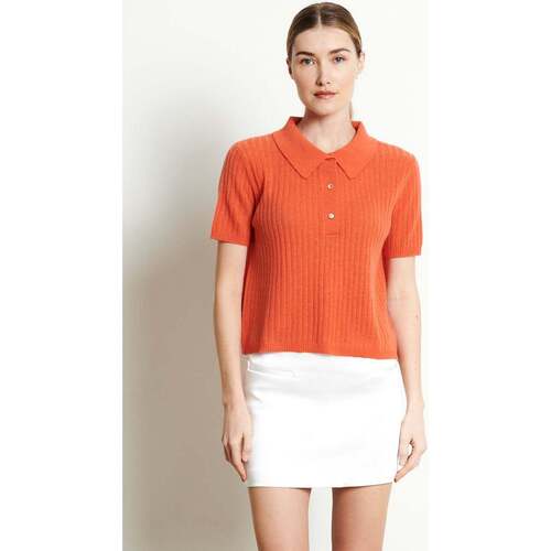 Textiel Dames Polo's korte mouwen Studio Cashmere8 RIA 13 Orange