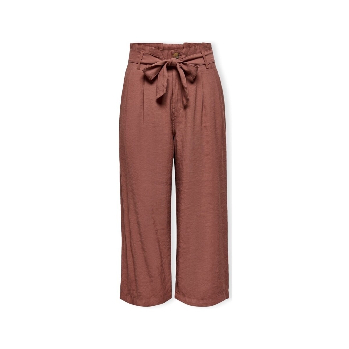 Textiel Dames Broeken / Pantalons Only Trousers Aminta-Aris - Apple Butter Rood