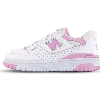 Schoenen Wandelschoenen New Balance 550 White Bubblegum Pink Wit