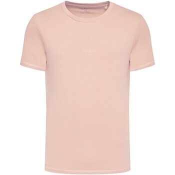 Textiel Heren T-shirts korte mouwen Guess M2YI72 I3Z14 Roze