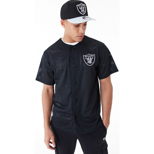 Textiel Heren T-shirts & Polo’s New-Era Nfl baseball jersey lasrai Zwart