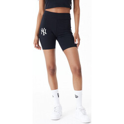 Textiel Dames Korte broeken / Bermuda's New-Era Mlb le cycling shorts neyyan Zwart