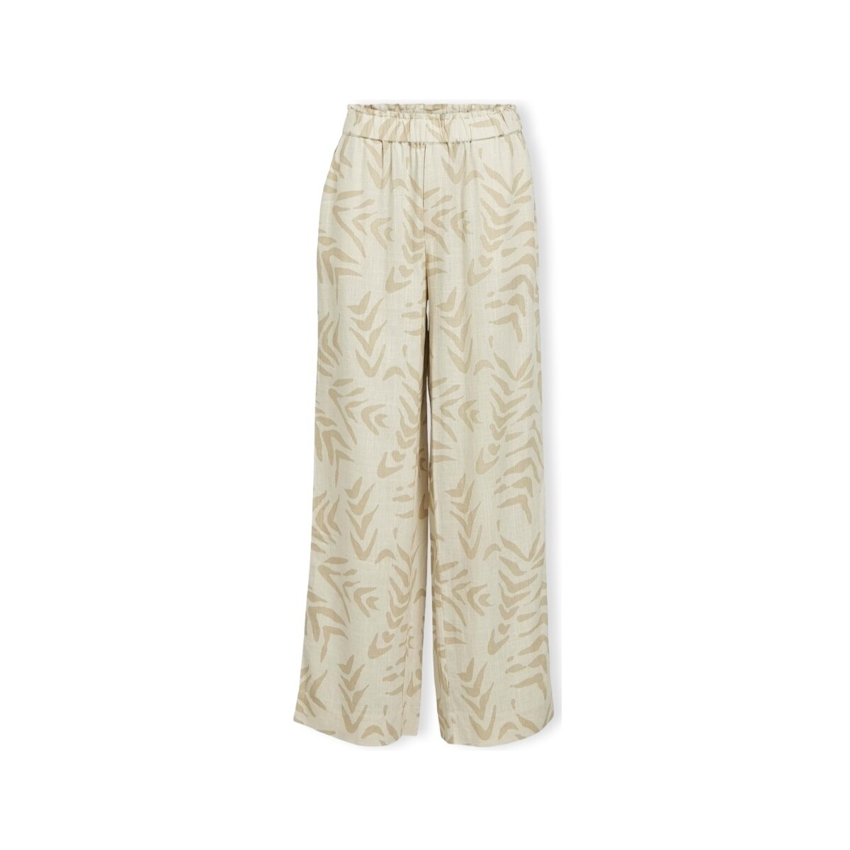 Textiel Dames Broeken / Pantalons Object Emira Trousers - Sandshell/Natural Beige