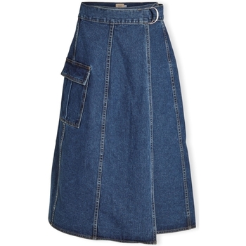 Textiel Dames Rokken Vila Norma Skirt - Medium Blue Denim Brown
