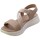 Schoenen Dames Sandalen / Open schoenen Yanema YanÉma galia Sandalo Donna Beige Q221832-4a Beige