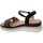 Schoenen Dames Sandalen / Open schoenen Yanema YanÉma galia Sandalo Donna Nero 221-1 Zwart