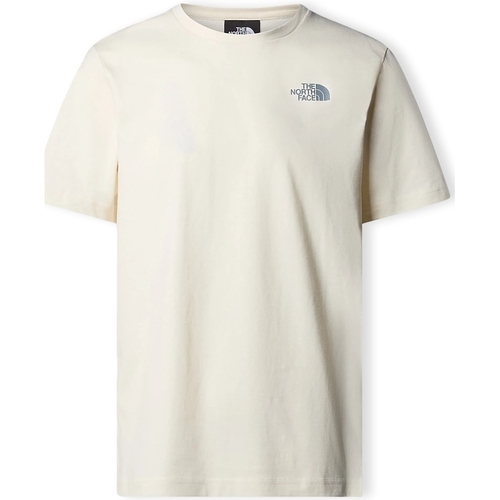 Textiel Heren T-shirts & Polo’s The North Face Redbox T-Shirt - White Dune/Blue Dusk Low Beige