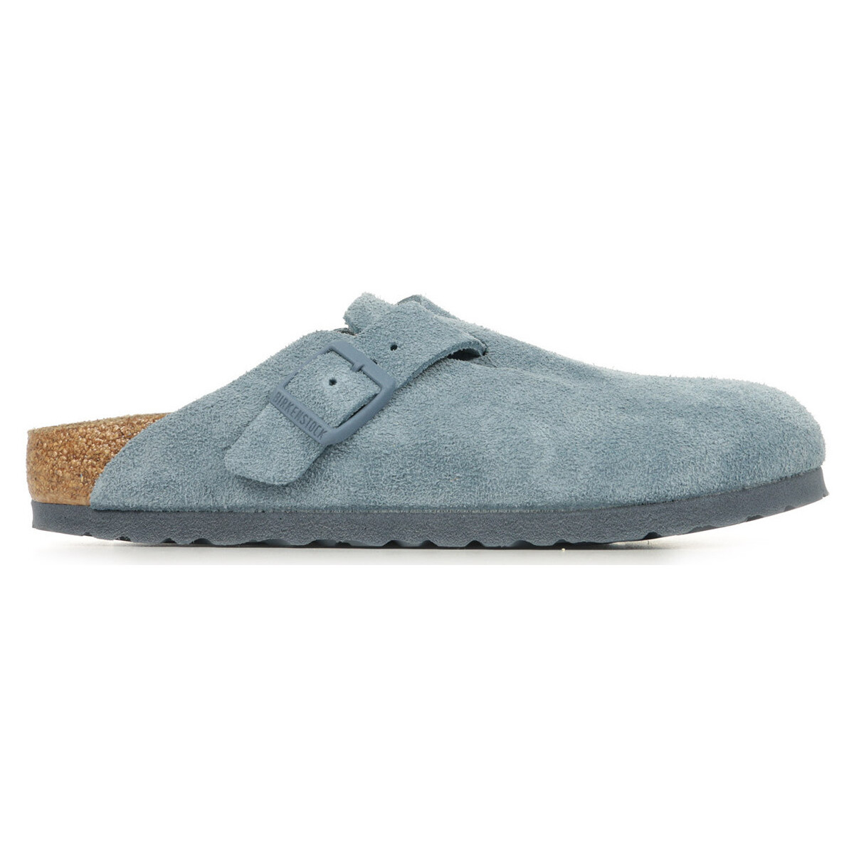 Schoenen Dames Leren slippers Birkenstock Boston Bs Blauw