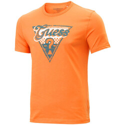 Textiel Heren T-shirts & Polo’s Guess  Orange