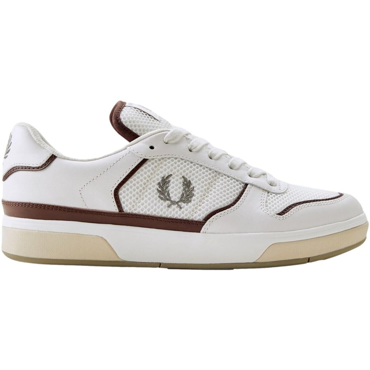 Schoenen Heren Lage sneakers Fred Perry ZAPATILLAS LEATHER/MESH B319 Wit
