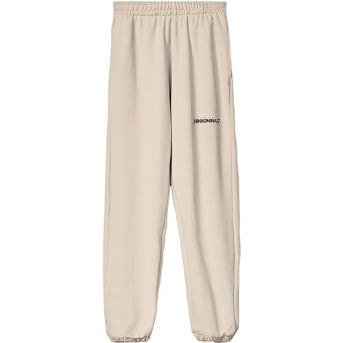 Textiel Dames Broeken / Pantalons Hinnominate Pantalone In Felpa Beige
