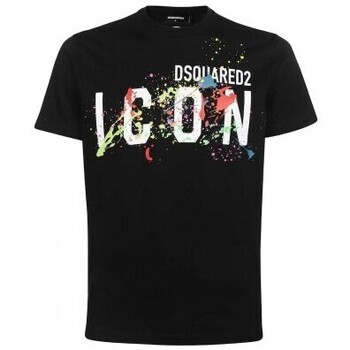 Textiel T-shirts korte mouwen Dsquared T-Shirt Icon Homme noir Zwart