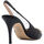 Schoenen Dames Sandalen / Open schoenen Twin Set Sling Back Oval T In Pelle Zwart