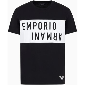 Textiel Heren T-shirts korte mouwen Emporio Armani 211818 4R476 Zwart
