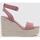 Schoenen Dames Sandalen / Open schoenen Calvin Klein Jeans WEDGE SANDAL SU MG BTW Roze