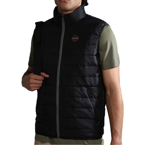 Textiel Heren Jacks / Blazers Napapijri Acalmar Vest 6 Zwart