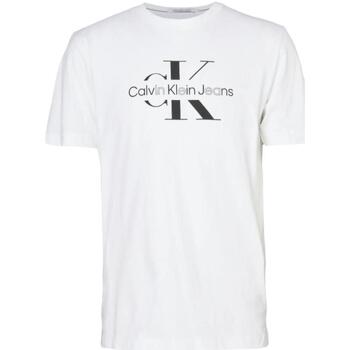 Textiel Heren T-shirts korte mouwen Calvin Klein Jeans  Wit