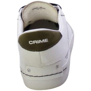 Crime London Sneakers Uomo Bianco Low Top Distressed 13104pp4 Wit