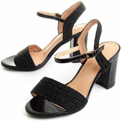 Schoenen Dames Sandalen / Open schoenen Leindia 88151 Zwart