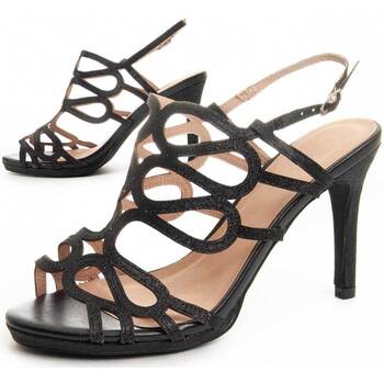 Schoenen Dames Sandalen / Open schoenen Leindia 88167 Zwart