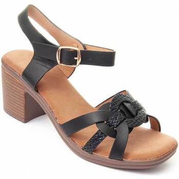 Schoenen Dames Sandalen / Open schoenen Leindia 89064 Zwart