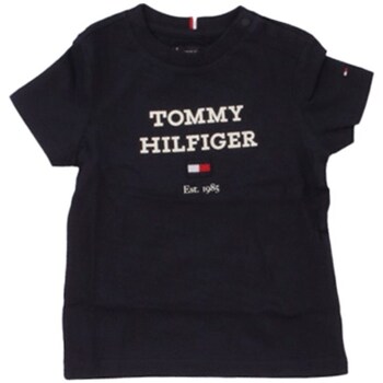 Textiel Jongens T-shirts korte mouwen Tommy Hilfiger KB0KB08671 Zwart
