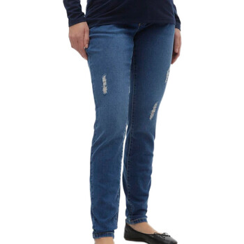 Textiel Dames Straight jeans Vero Moda  Blauw