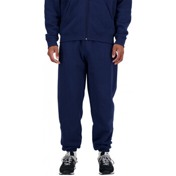 Textiel Heren Broeken / Pantalons New Balance Sport essentials fleece jogger Blauw