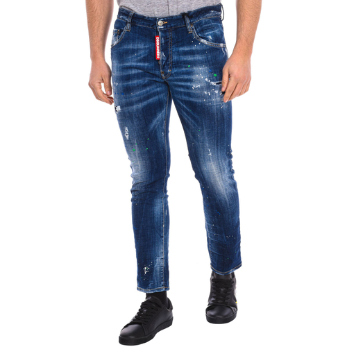 Textiel Heren Broeken / Pantalons Dsquared S71LB0635-S30342-470 Blauw