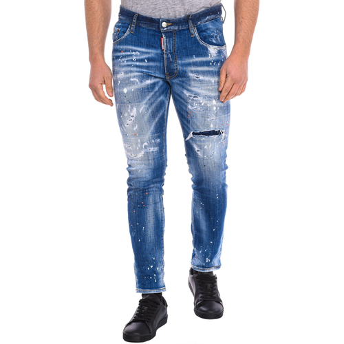 Textiel Heren Broeken / Pantalons Dsquared S71LB0952-S30342-470 Blauw